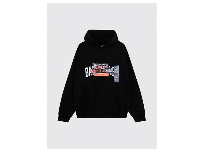 Balenciaga Bumper Sticker Medium Fit Hoodie - Ansicht 5