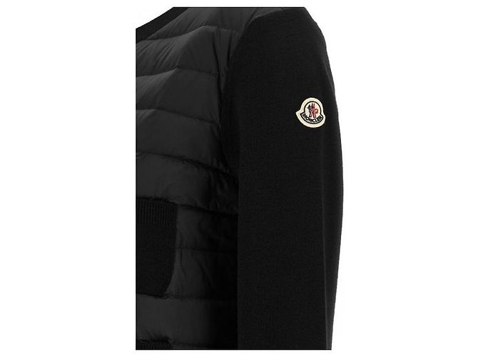 Moncler Gesteppter Wollcardigan mit Reißverschluss - Ansicht 7