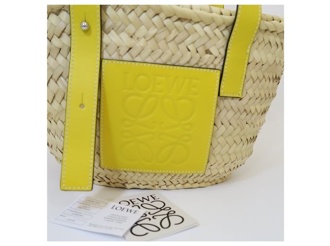 Loewe Gewebte Korb-Tote-Bag Limited Edition Farbe Yellow - Ansicht 2