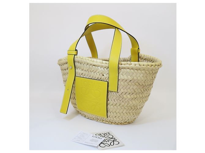 Loewe Gewebte Korb-Tote-Bag Limited Edition Farbe Yellow - Ansicht 4