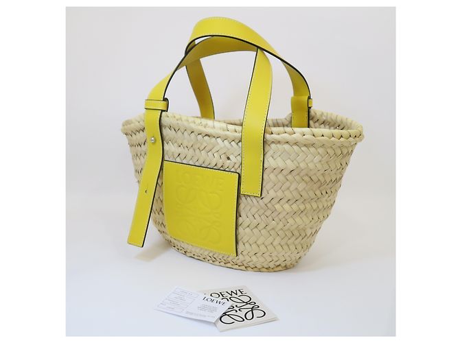 Loewe Gewebte Korb-Tote-Bag Limited Edition Farbe Yellow - Ansicht 5