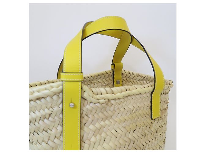 Loewe Gewebte Korb-Tote-Bag Limited Edition Farbe Yellow - Ansicht 7
