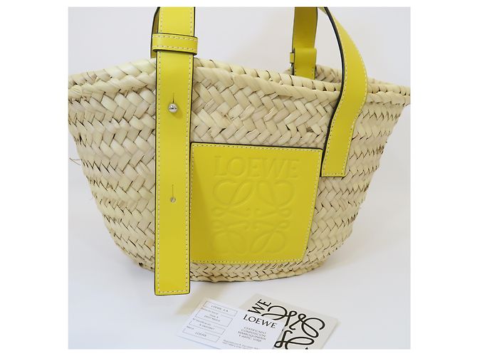 Loewe Gewebte Korb-Tote-Bag Limited Edition Farbe Yellow - Ansicht 9