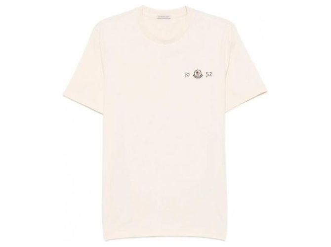 Moncler Baumwoll-T-Shirt mit Logo Weiß - Ansicht 4