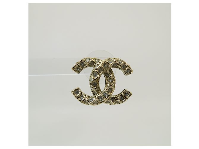 Chanel Orecchini placcati in oro con cristalli - vista 4
