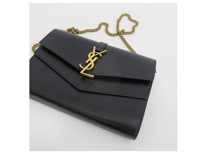Autre Marque Borsa Crossbody Shellpiece Black Gold - vista 4
