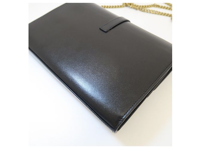 Autre Marque Borsa Crossbody Shellpiece Black Gold - vista 5