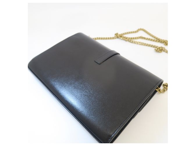 Autre Marque Borsa Crossbody Shellpiece Black Gold - vista 6