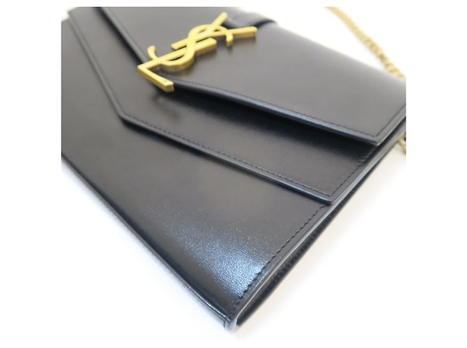 Autre Marque Borsa Crossbody Shellpiece Black Gold - vista 7