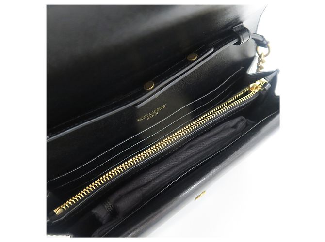 Autre Marque Borsa Crossbody Shellpiece Black Gold - vista 8