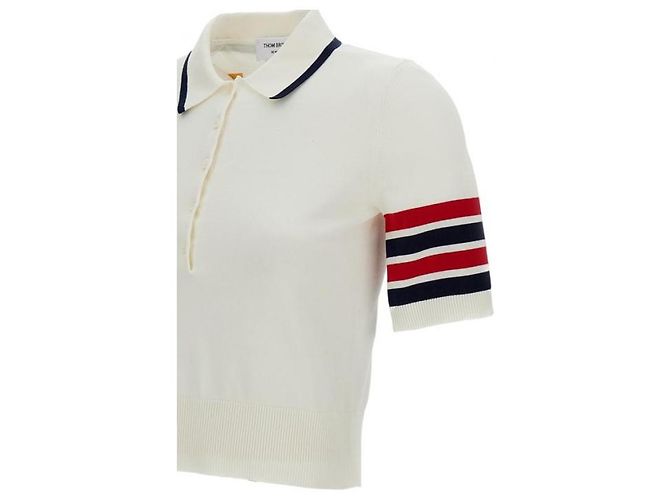 Thom Browne Hector Intarsia Bar Jersey-Stich Polo - Ansicht 6