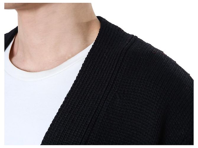 Balmain Wool V-Neck Cardigan with Silver Buttons - view 30