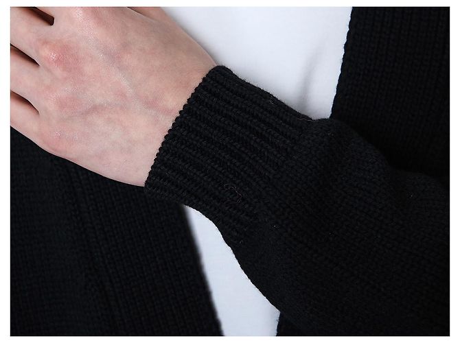 Balmain Wool V-Neck Cardigan with Silver Buttons - view 32
