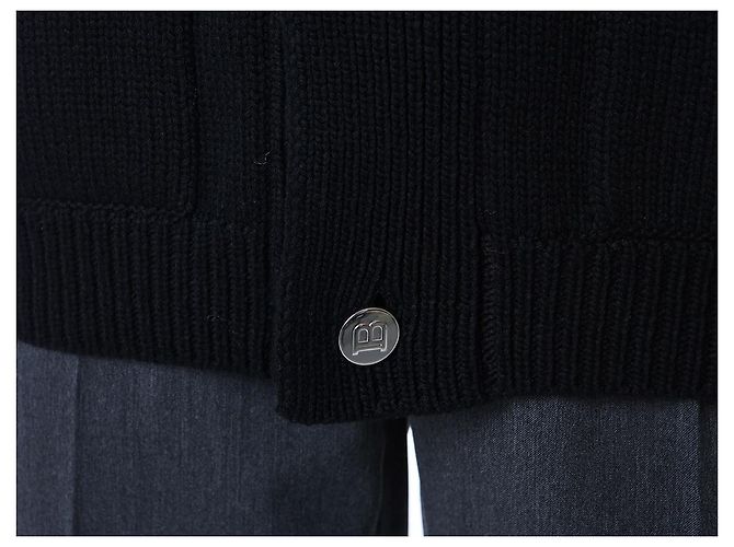 Balmain Wool V-Neck Cardigan with Silver Buttons - view 35