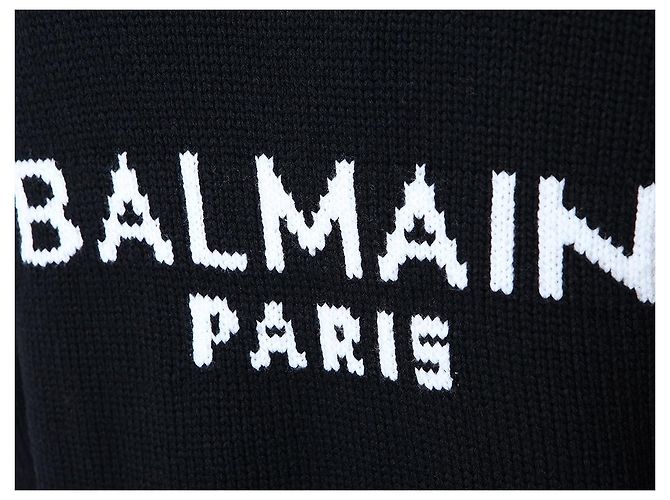 Balmain Wool V-Neck Cardigan with Silver Buttons - view 36