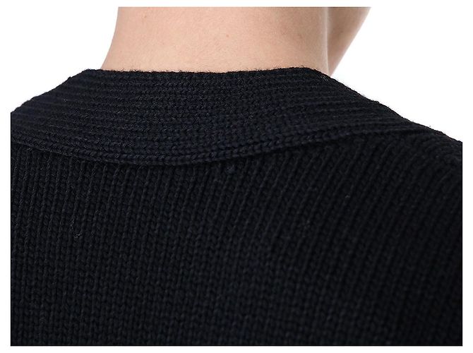 Balmain Wool V-Neck Cardigan with Silver Buttons - view 37