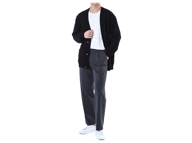 Balmain Wool V-Neck Cardigan with Silver Buttons - view 7