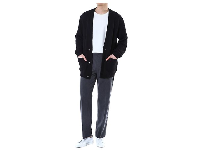Balmain Wool V-Neck Cardigan with Silver Buttons - view 9