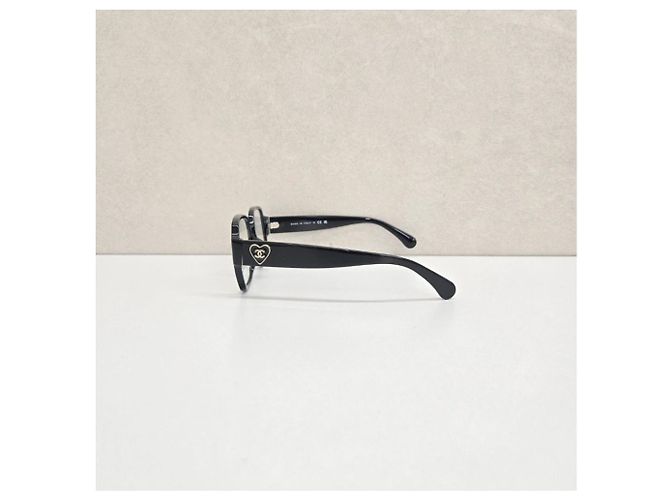 Chanel Gafas Logo CC Corazón Negro - vista 3