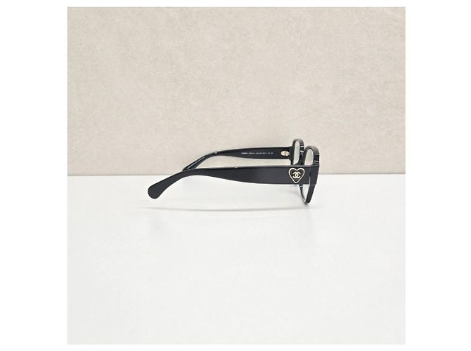 Chanel Gafas Logo CC Corazón Negro - vista 5