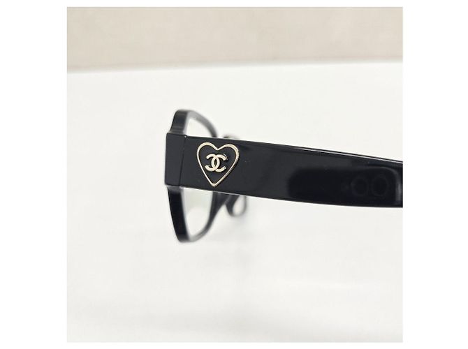 Chanel Gafas Logo CC Corazón Negro - vista 8