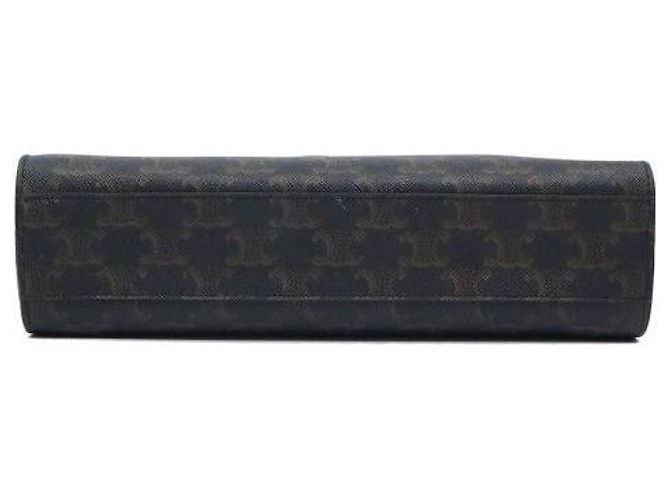 Céline Canvas Brown Calfskin Cabas Small Vertical - Ansicht 6