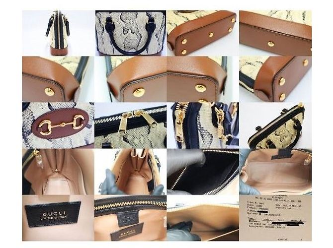 Gucci Python Horsebit Small Top Handle - vista 10