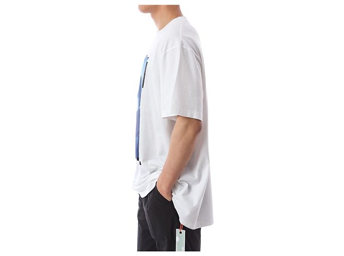 Off White Mona Lisa Print Oversized T-Shirt - Ansicht 10