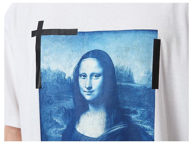 Off White Mona Lisa Print Oversized T-Shirt - Ansicht 17
