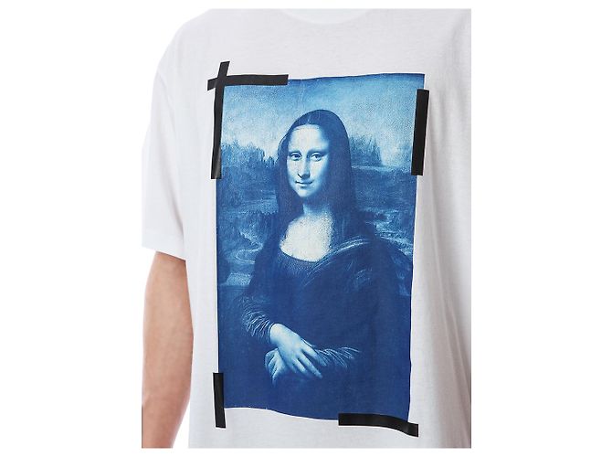 Off White Mona Lisa Print Oversized T-Shirt - Ansicht 18