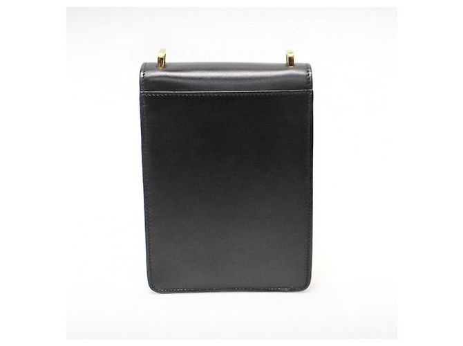 Burberry Mini borsa a tracolla Robin in pelle di vitello liscia nera e oro - vista 4