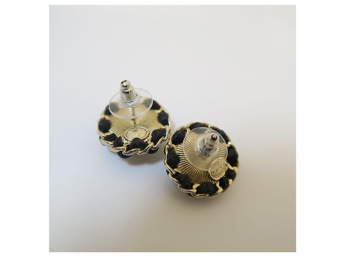 Chanel CC Logo Crystal Pearl Chain Ohrstecker - Ansicht 7