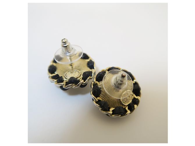 Chanel CC Logo Crystal Pearl Chain Ohrstecker - Ansicht 8