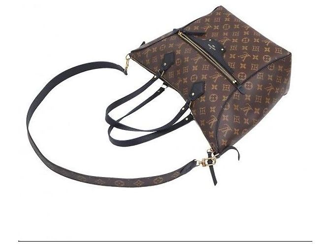 Louis Vuitton Borsa Tote Monogram Canvas MM Nero - vista 5