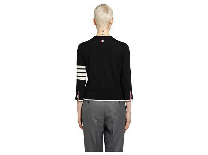 Thom Browne Wollcardigan für Damen schwarz - Ansicht 2