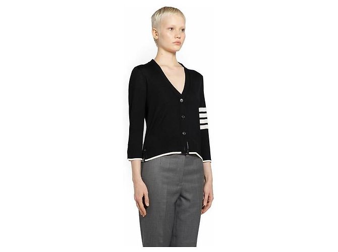 Thom Browne Wollcardigan für Damen schwarz - Ansicht 3