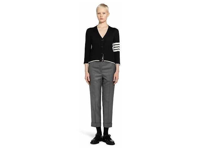 Thom Browne Wollcardigan für Damen schwarz - Ansicht 4