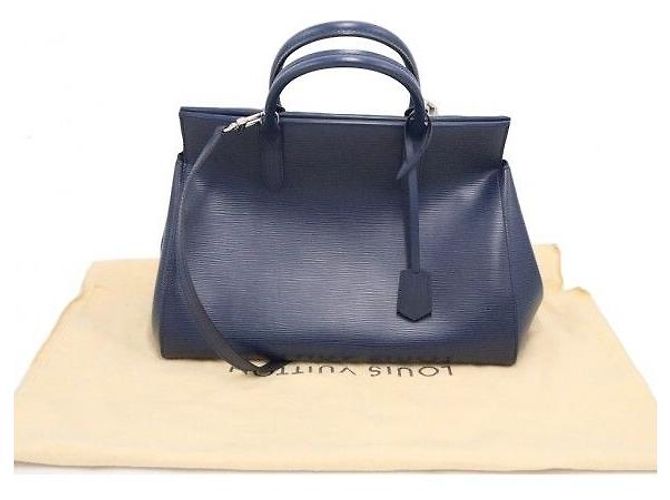 Louis Vuitton Borsa Milly MM in pelle Epi blu - vista 2