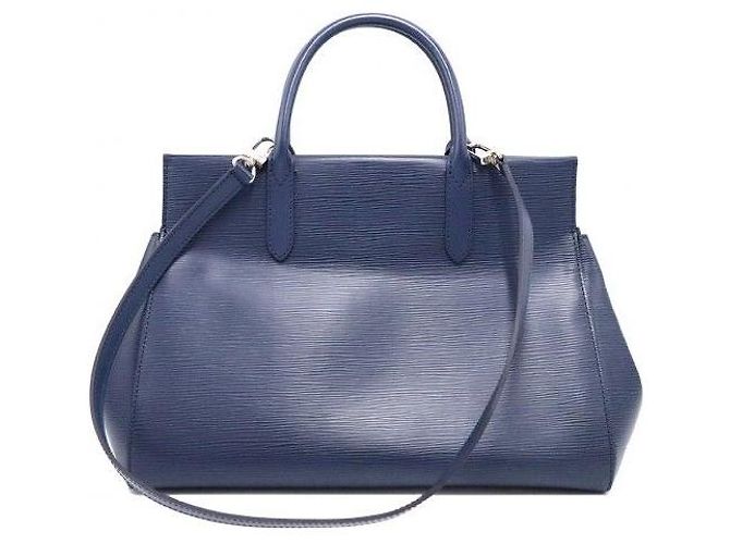 Louis Vuitton Borsa Milly MM in pelle Epi blu - vista 4