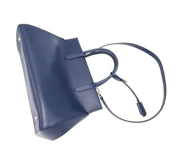 Louis Vuitton Borsa Milly MM in pelle Epi blu - vista 7