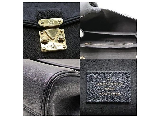 Louis Vuitton Borsa a tracolla Saint-Germain MM in Monogram Empreinte con catena dorata - vista 7