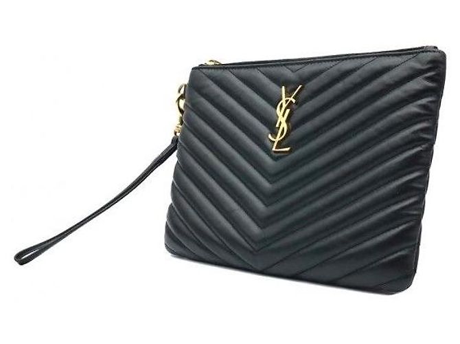 Autre Marque Classic Monogram Small Strap Pouch Clutch - Ansicht 3