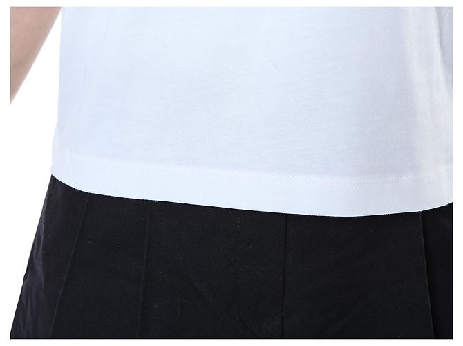 Moncler T-Shirt für Damen mit Kristall-Logo-Typo-Patch - Ansicht 18