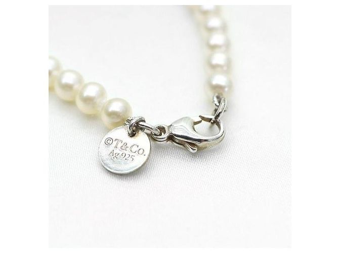 Tiffany & Co Bracciale di perle Sterling Silver Ziegfeld Collection - vista 4