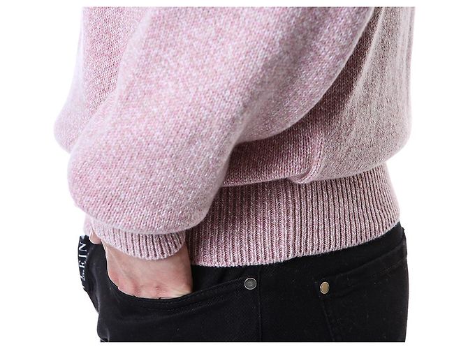 Loro Piana Kaschmir Rundstrick Pullover Rosa - Ansicht 14