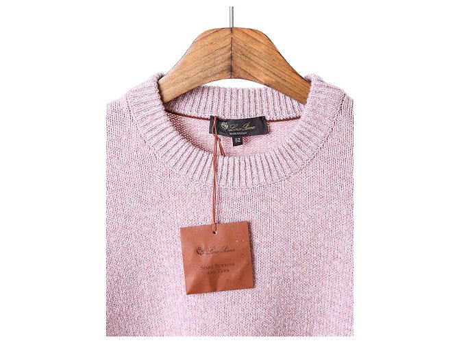 Loro Piana Kaschmir Rundstrick Pullover Rosa - Ansicht 30