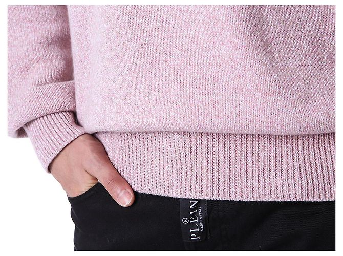 Loro Piana Kaschmir Rundstrick Pullover Rosa - Ansicht 8