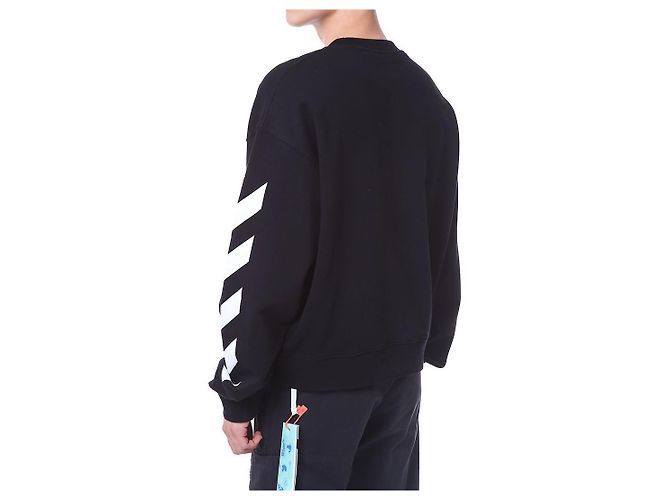 Off White Diagonal Fleece Sweatshirt - Ansicht 14