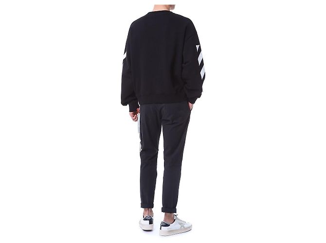 Off White Diagonal Fleece Sweatshirt - Ansicht 18