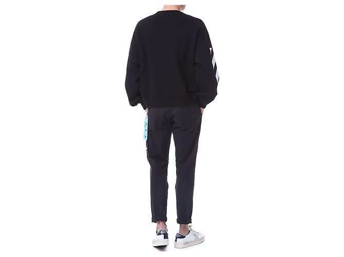 Off White Diagonal Fleece Sweatshirt - Ansicht 19